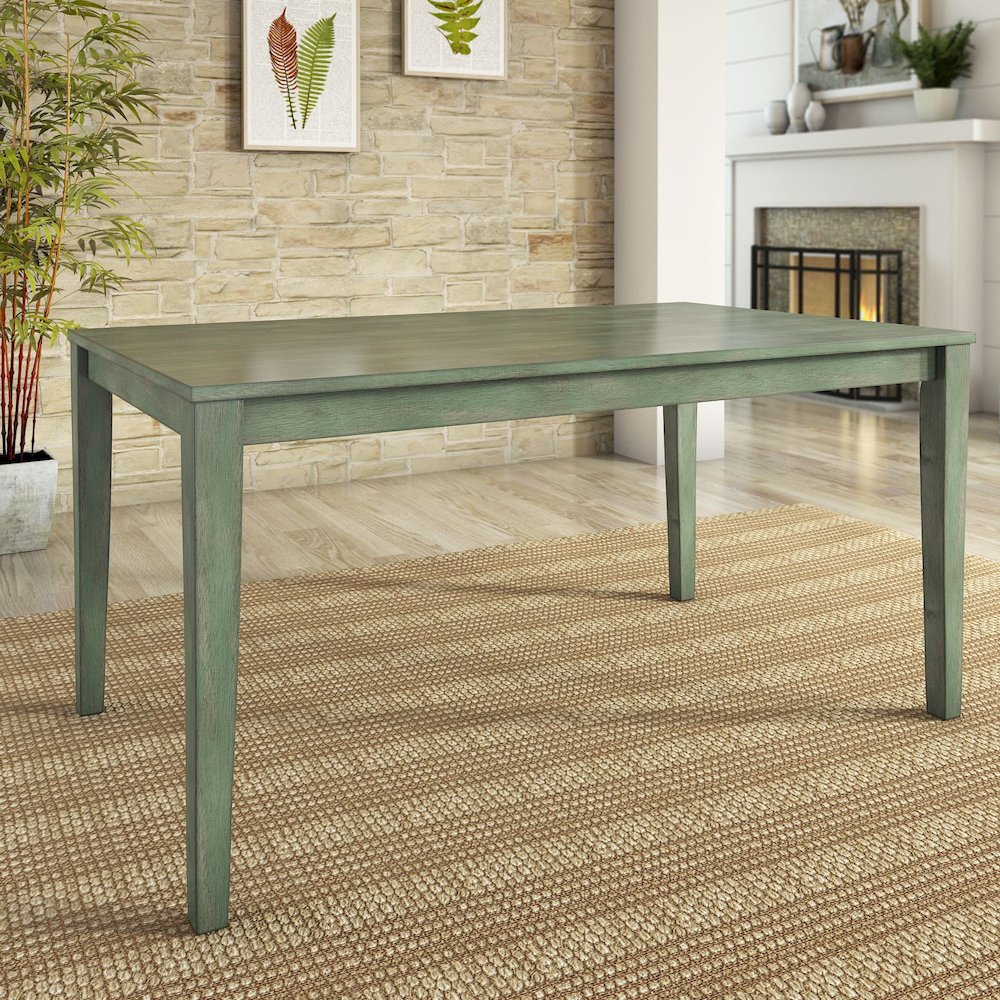 Antique Sage Finish 60" Dining Table