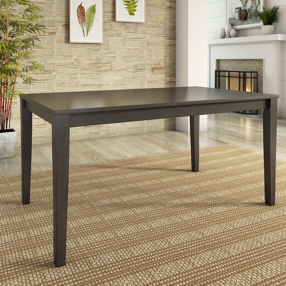 Antique Black Finish 60" Dining Table