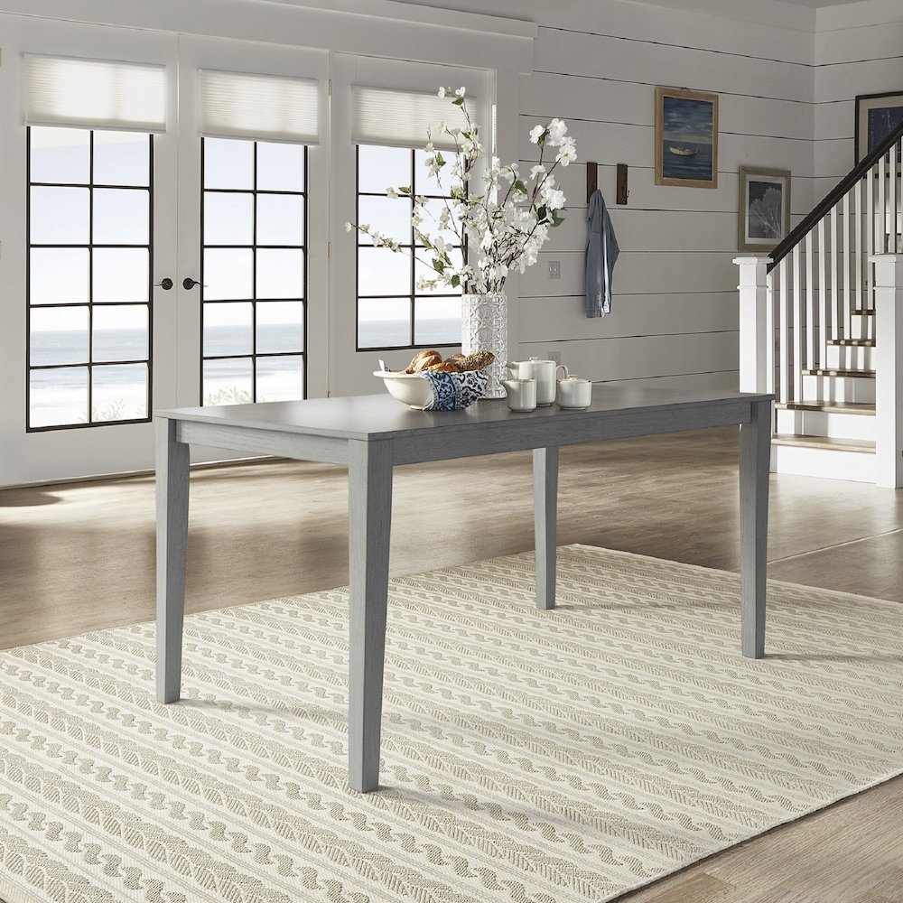 Antique Grey Finish 60" Dining Table