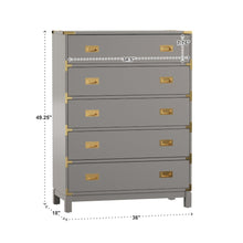 Traditional Wood Dresser - Champagne