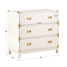 Traditional Wood Dresser - White