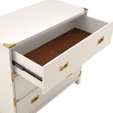 White 3-Drawer Dresser - White