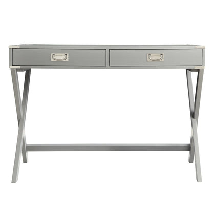 Frost Grey Finish X-Base Box Desk