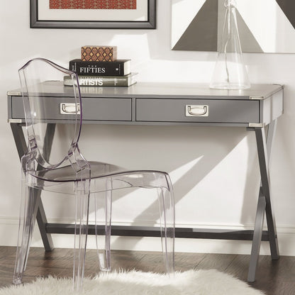 Frost Grey Finish X-Base Box Desk