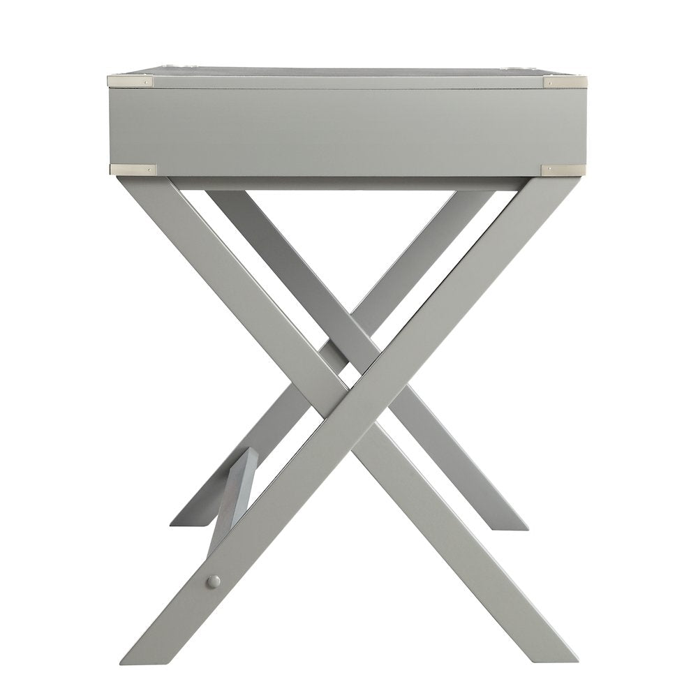 Frost Grey Finish X-Base Box Desk
