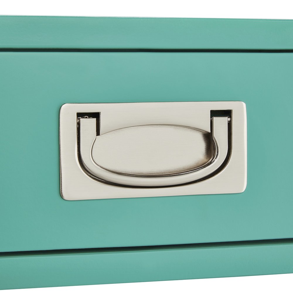 Marine Green Finish X-Base Box Desk