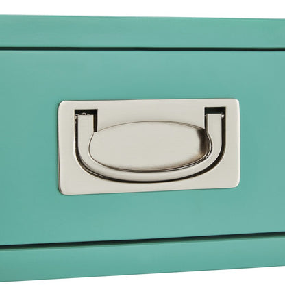 Marine Green Finish X-Base Box Desk