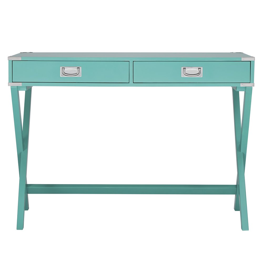 Marine Green Finish X-Base Box Desk