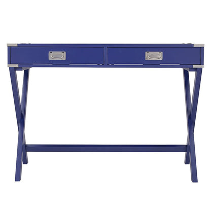 Twilight Blue Finish X-Base Box Desk