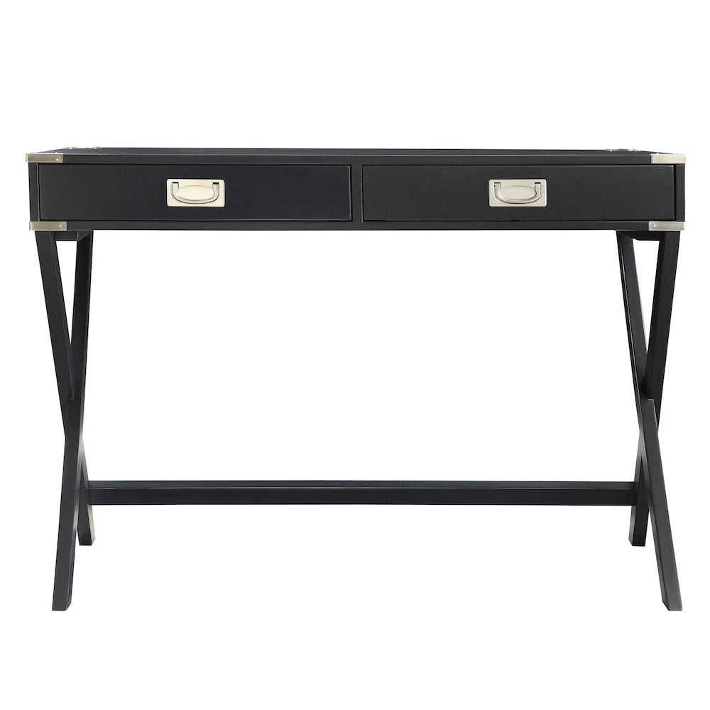 Vulcan Black Finish X-Base Box Desk