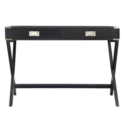 Vulcan Black Finish X-Base Box Desk