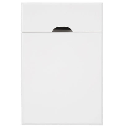 White Finish End Table With Power Outlet