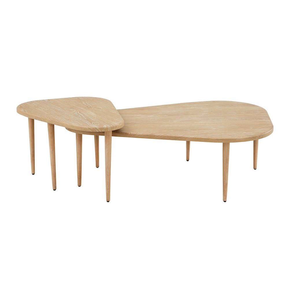 Natural Finish Nesting Coffee Table