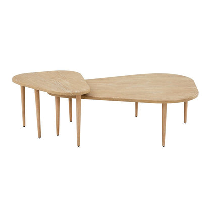 Natural Finish Nesting Coffee Table