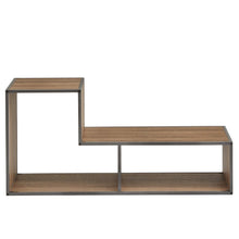 Industrial Metal TV Stand - Natural / Silver