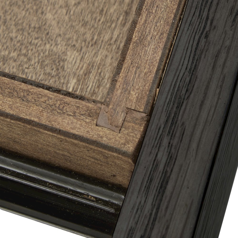 Black Finish Sofa Table With 2 Drawers