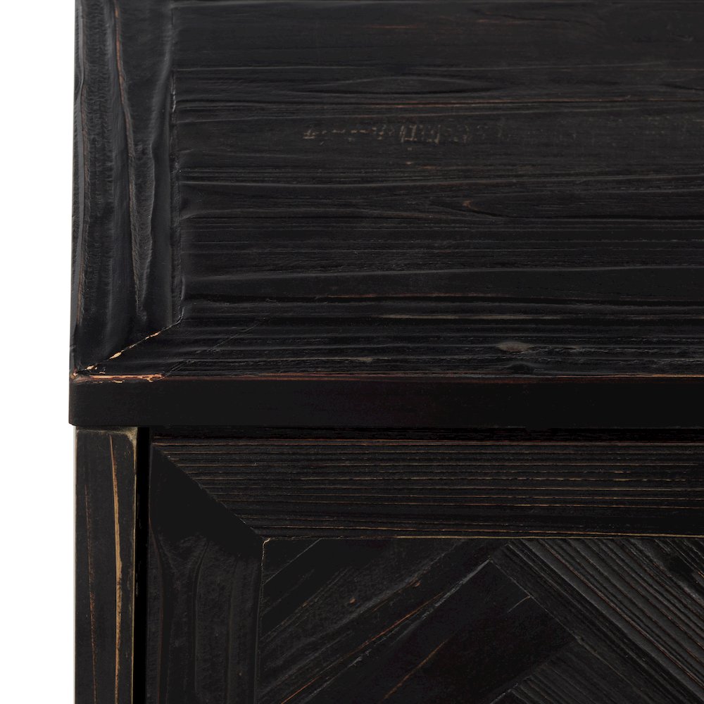 Goram 2-Cabinet 1-Drawer Reclaimed Fir Fireplace