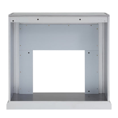 Trandling Mirrored Fireplace Set - Silver