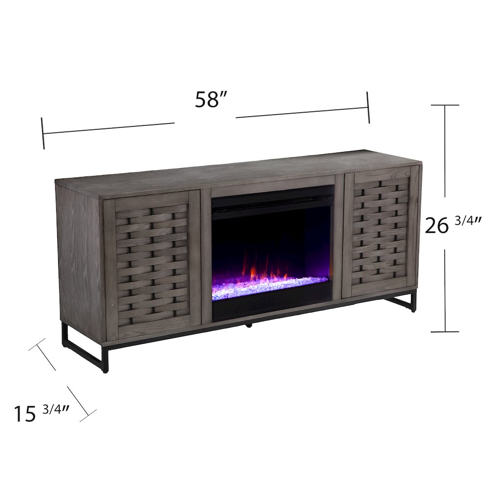 Akehurst Fireplace Set - Grey