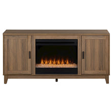Elle 2 Door Fireplace Set - Walnut