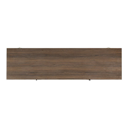 Elle 2 Door Fireplace Set - Walnut