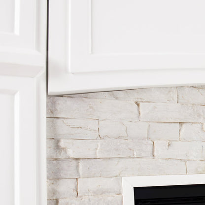 Seneca Fireplace Set - White