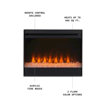 Seneca Fireplace Set - White