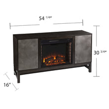 Lannington Fireplace Set - Brown