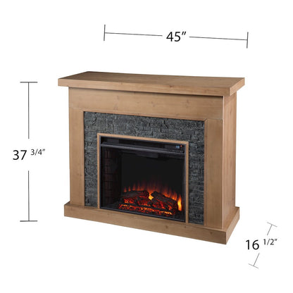 Standlon Fireplace Set - Natural