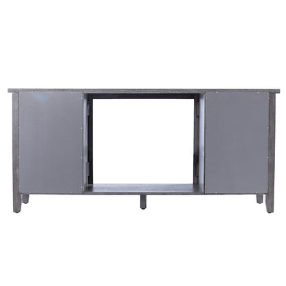 Edderton Fireplace Set - Grey