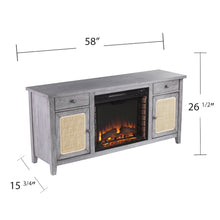 Edderton Fireplace Set - Grey