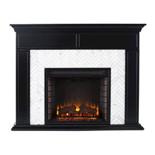 Torlington Marble Fireplace Black Set - Black
