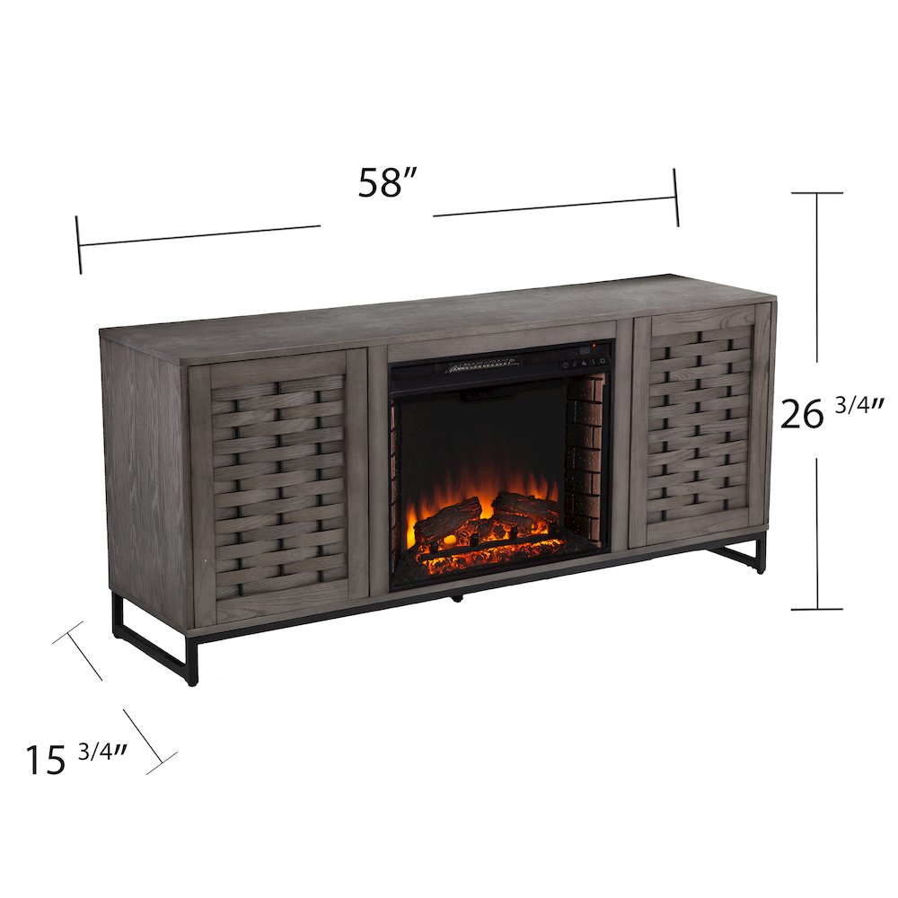 Akehurst Fireplace Set - Grey
