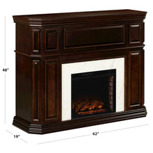 Mike Wooden Fireplace Set - Espresso