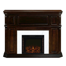 Mike Wooden Fireplace Set - Espresso