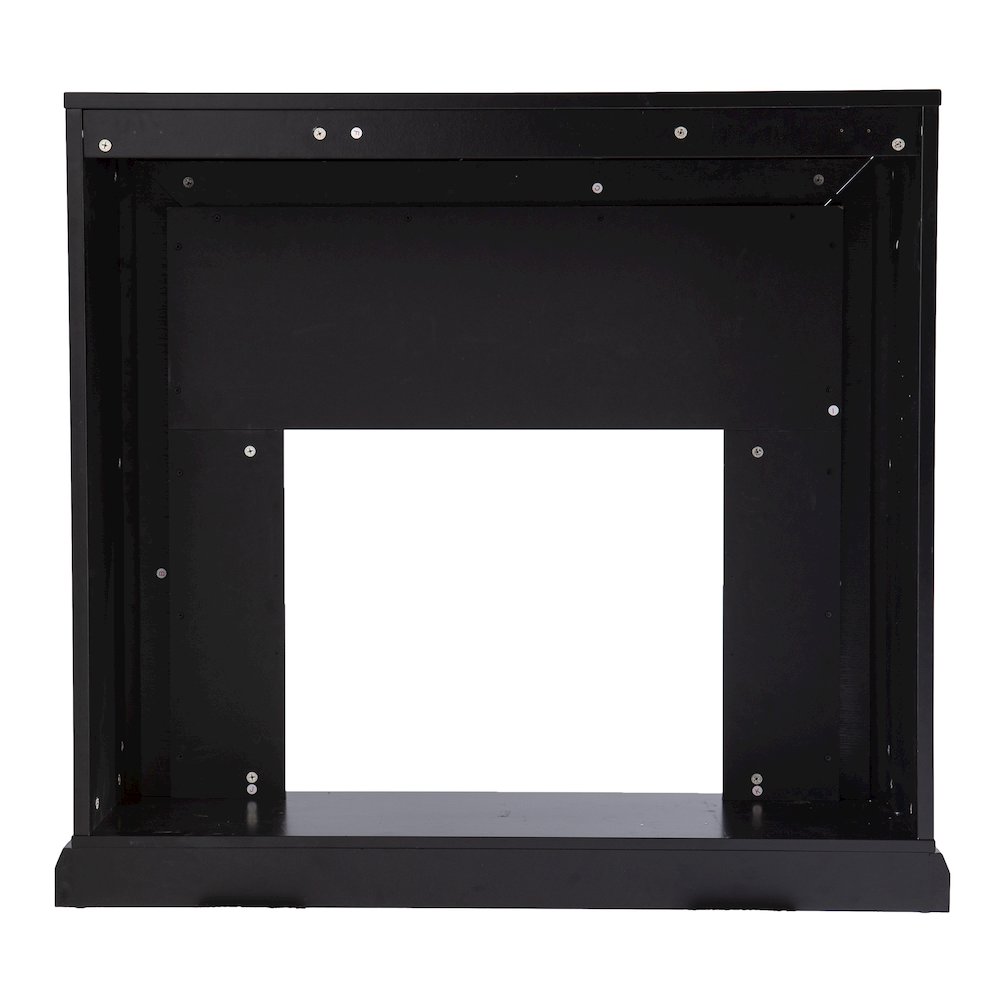 Trandling Mirrored Touch Screen Fireplace with Faux Marble