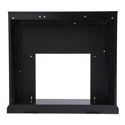 Trandling Mirrored Touch Screen Fireplace with Faux Marble