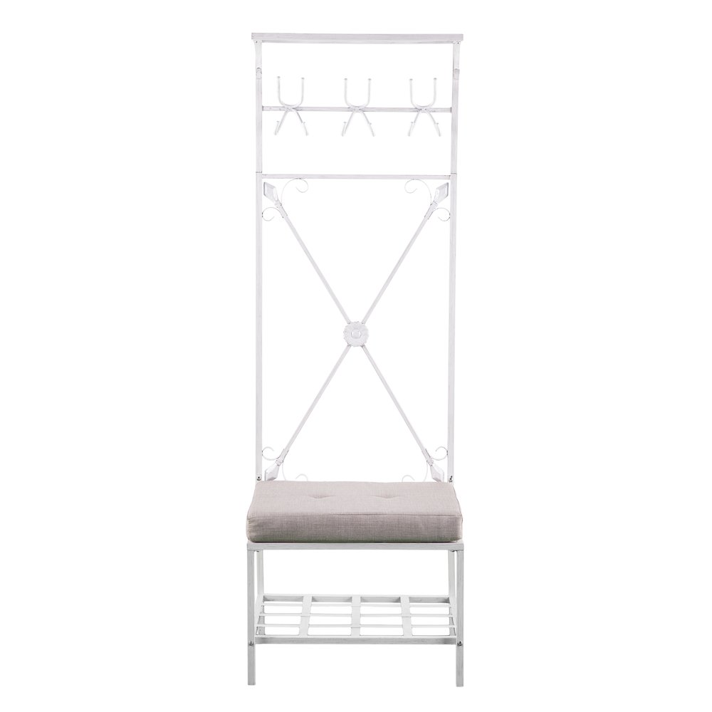 Dovanti Entryway Hall Tree Bench with Storage - Distressed