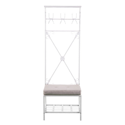Dovanti Entryway Hall Tree Bench with Storage - Distressed