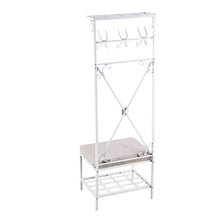 Dovanti Entryway Hall Tree Bench with Storage - Distressed
