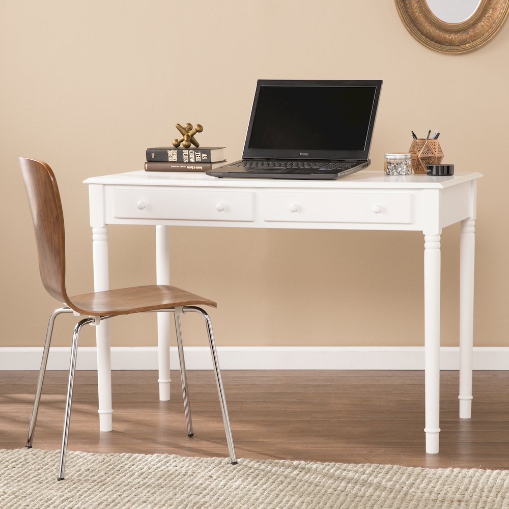Writing 2-Drawer Desk – Crisp