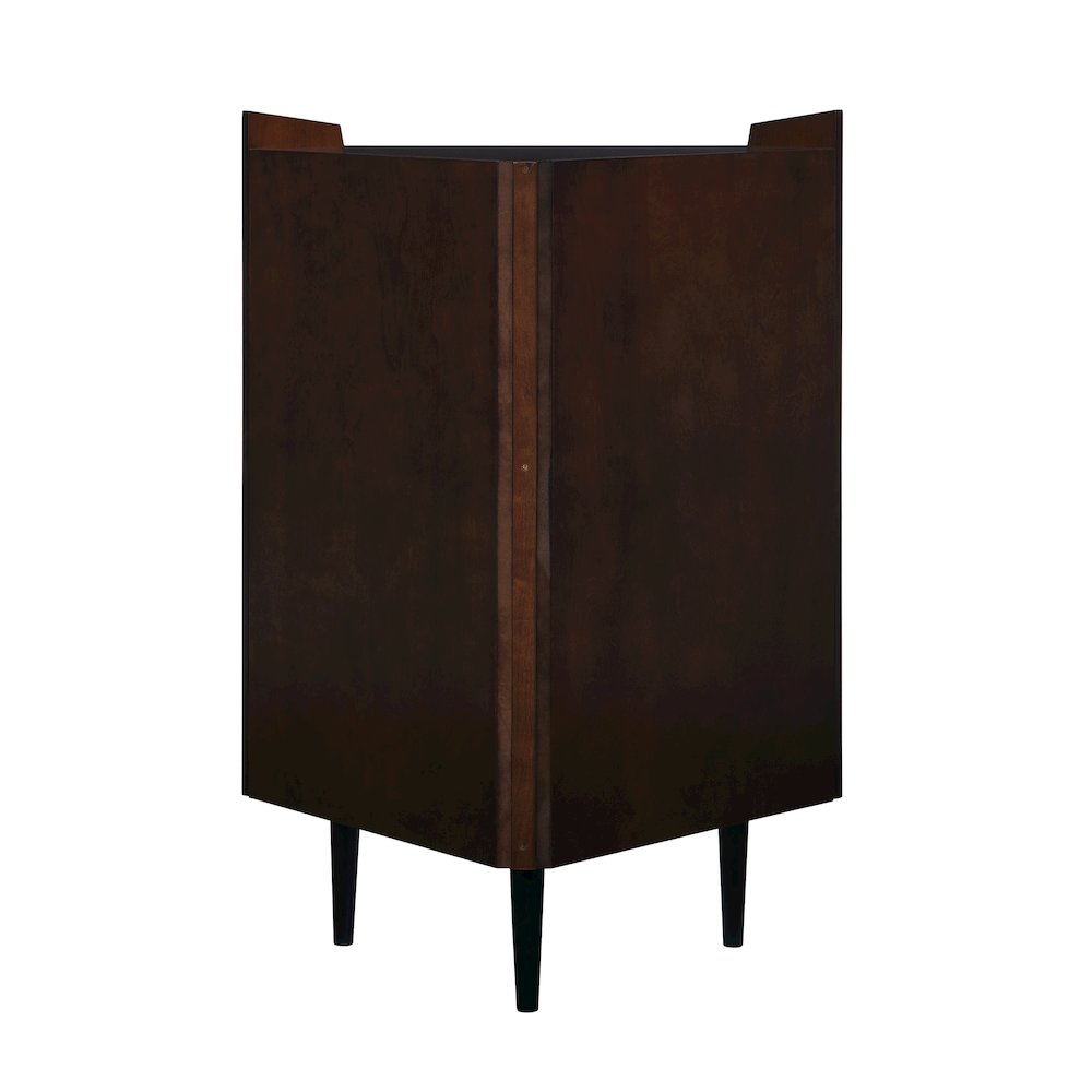 Larson Corner Bar Cabinet - Dark Tobacco