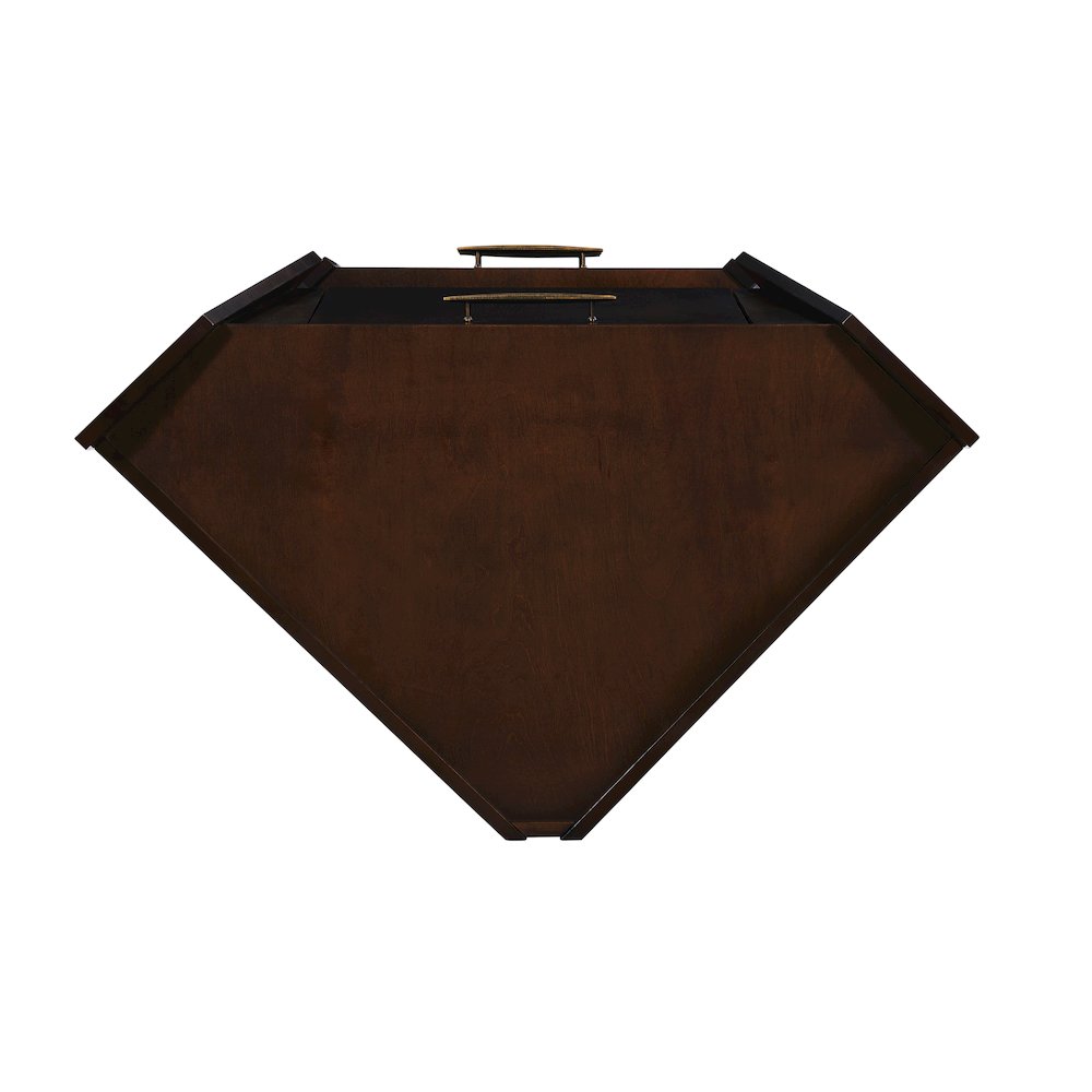 Larson Corner Bar Cabinet - Dark Tobacco