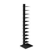 Metal Tower Shelf with Powder-Coated Finish and Fixed Shelves for Entryway