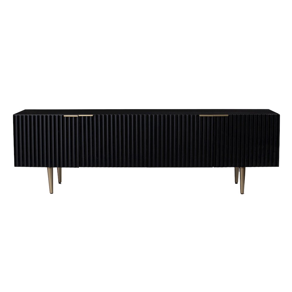 Pilston 4-Door Media Console in Black Color