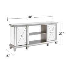 Toppington Media Console Set - Silver / Mirror