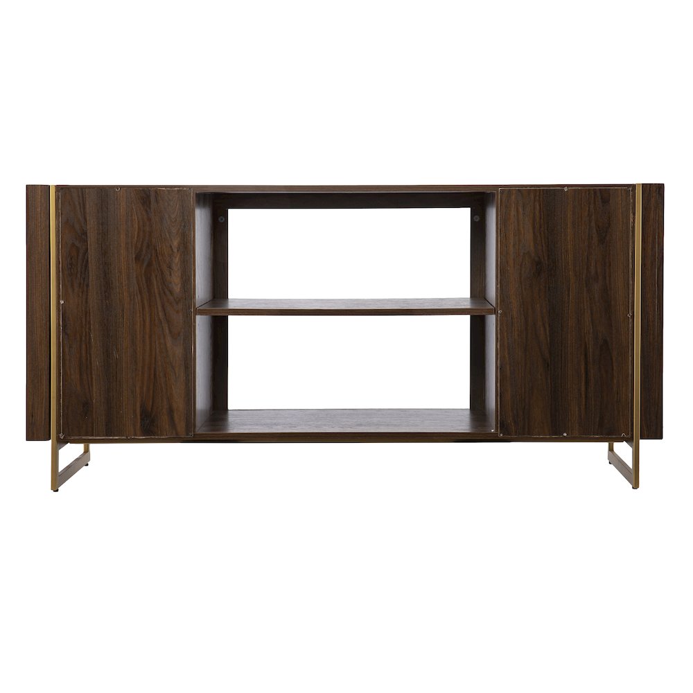 Dashton Media Storage Set - Brown / Gold