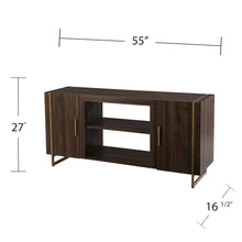 Dashton Media Storage Set - Brown / Gold