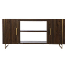 Dashton Media Storage Set - Brown / Gold