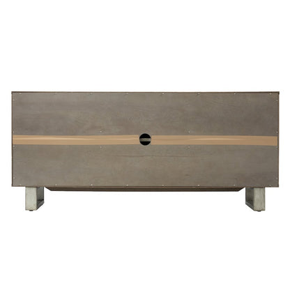 Abston 3 Door Media Console - Grey